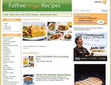 Tablet Screenshot of fatfreevegan.com